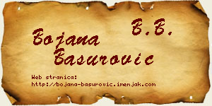 Bojana Basurović vizit kartica